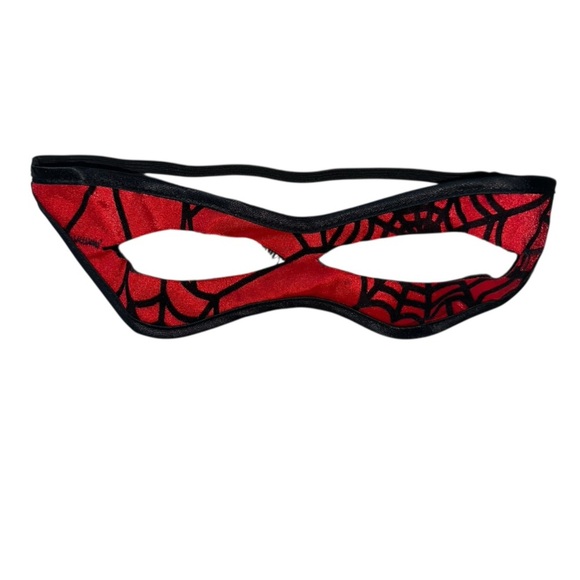 Fredrick's of Hollywood V-Neck Spiderwoman Long Sleeve Bodysuit Black/Red Medium - Picture 15 of 17